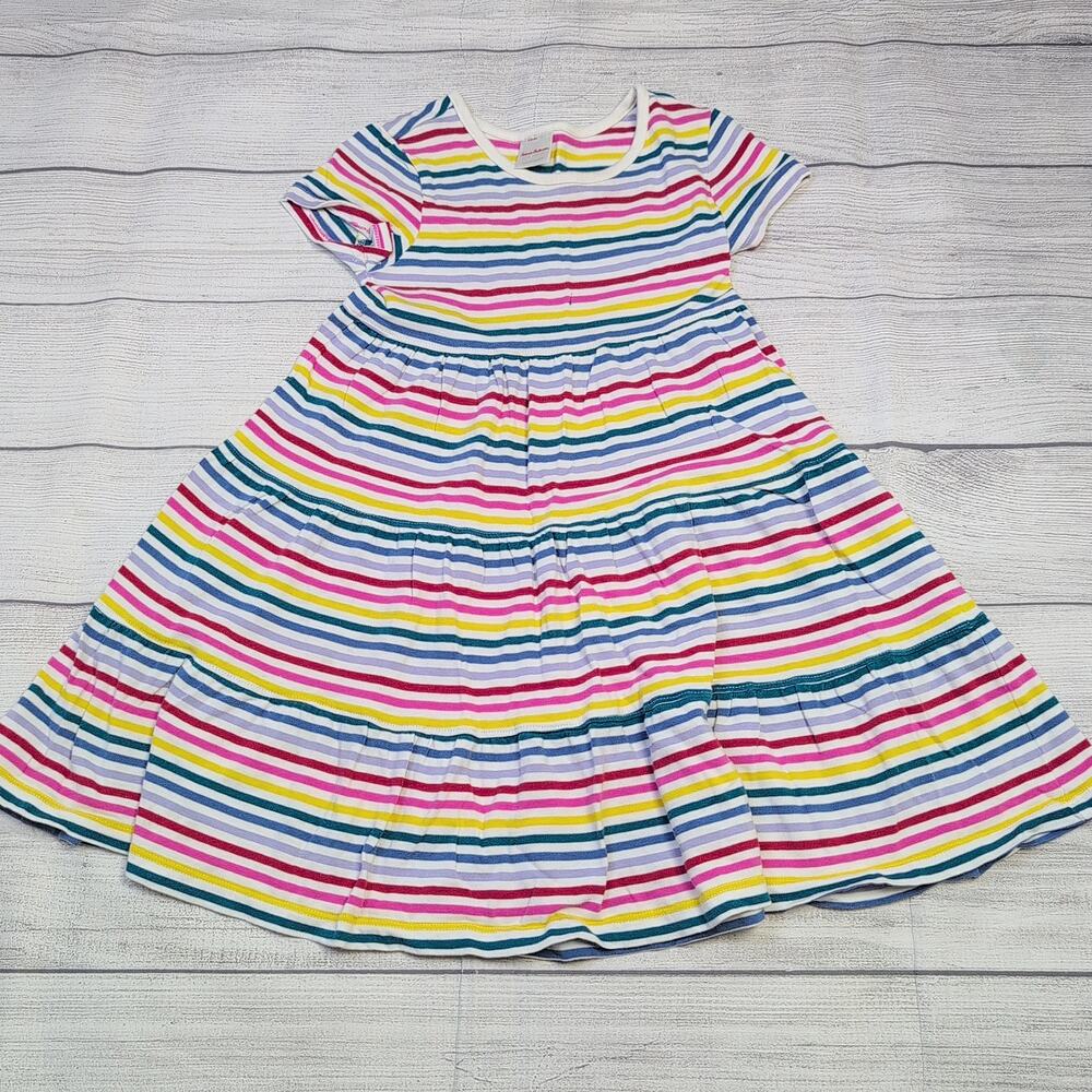 5 Hanna Andersson Rainbow Stripe Twirl Dress